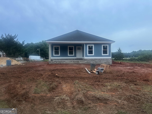 2751 Paoli St, Comer, GA 30629 - view of front facade with a porch and roof with shingles