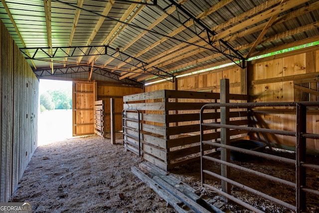 view of stable