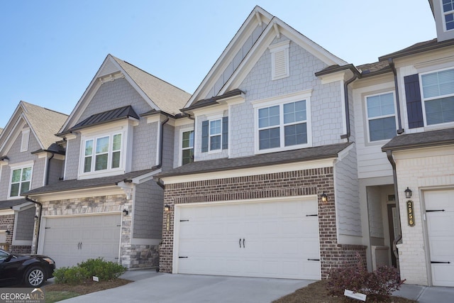 2946 Stockholm Way, Suwanee, GA 30024 - townhome / multi-family property featuring concrete driveway, roof with shingles, and a garage