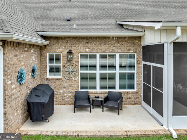 303 Wilsons Creek Bnd, Bonaire, GA 31005 - view of patio featuring a grill