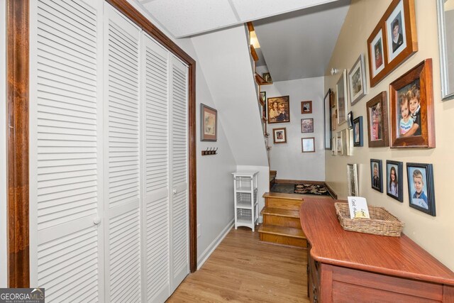 511 Oakdale Rd, Canton, GA 30114 - hallway featuring light wood-style flooring and baseboards