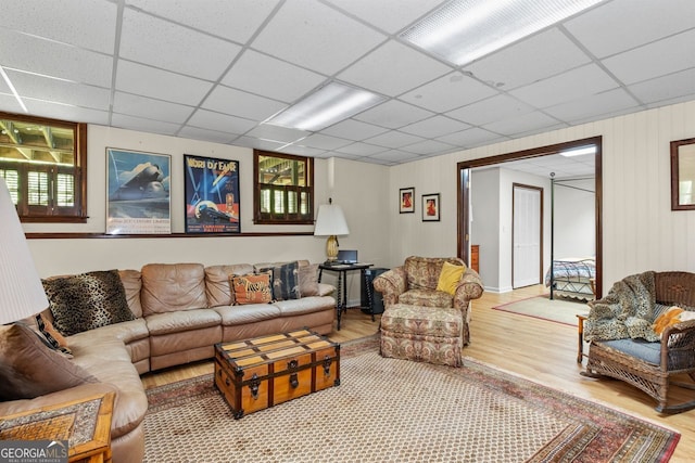 511 Oakdale Rd, Canton, GA 30114 - living area with a drop ceiling and wood finished floors
