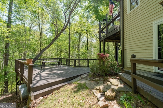 511 Oakdale Rd, Canton, GA 30114 - view of wooden deck