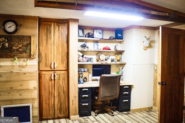 5524 Hooker Branch Rd, Millen, GA 30442 - office area with light wood-style floors and baseboards