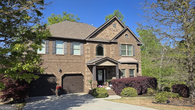 3097 Trinity Grove Dr, Dacula, GA 30019 - view of front of property featuring brick siding, driveway, and an attached garage