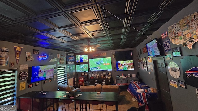 3097 Trinity Grove Dr, Dacula, GA 30019 - game room with an ornate ceiling