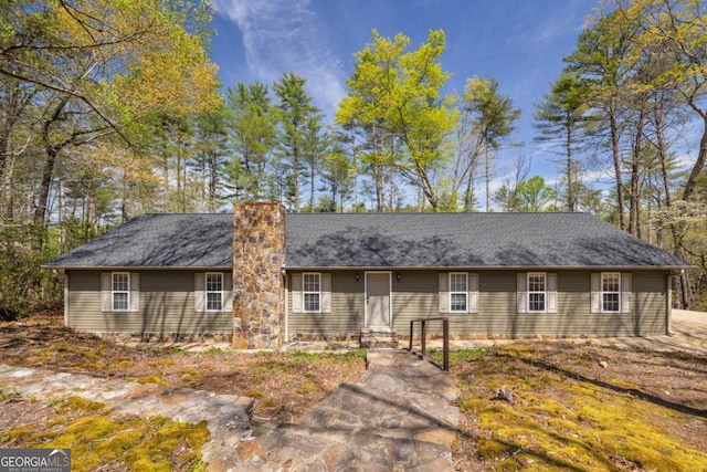 499 Old Deer Path Way, Cleveland, GA 30528 - single story home featuring a chimney