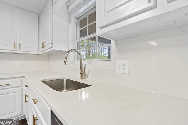 499 Old Deer Path Way, Cleveland, GA 30528 - kitchen featuring white cabinetry, light countertops, and a sink