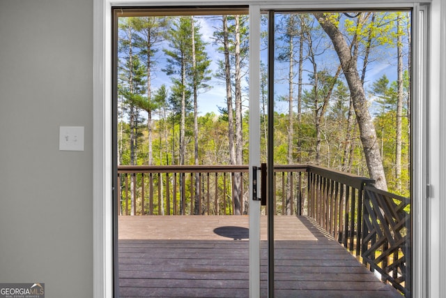 499 Old Deer Path Way, Cleveland, GA 30528 - view of wooden terrace