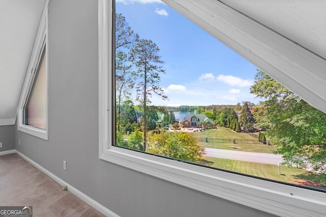 room details featuring carpet flooring and baseboards