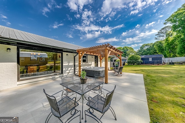17 Spring Cir, Watkinsville, GA 30677 - view of patio / terrace with a pergola and outdoor dining space