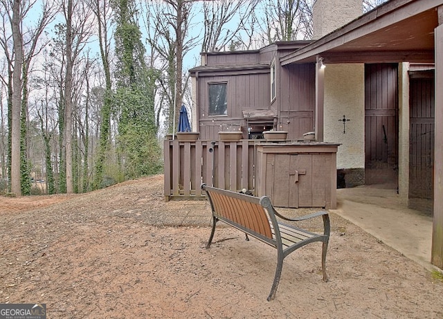 exterior space featuring area for grilling