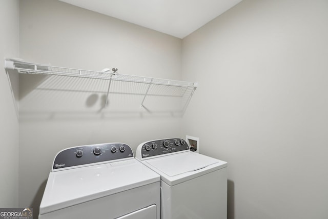 1945 Grayson Oaks Ct, Lawrenceville, GA 30045 - laundry area with laundry area and washing machine and clothes dryer
