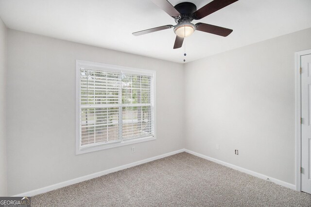1085 Crown River Pkwy, Mcdonough, GA 30252 - additional living space featuring carpet flooring, visible vents, baseboards, and a ceiling fan