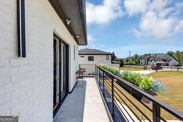 view of balcony