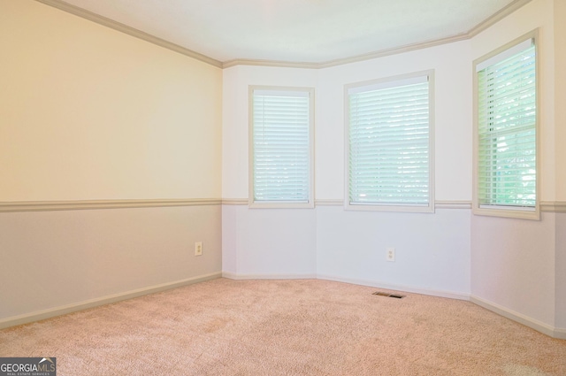 1166 Memory Ln, Lawrenceville, GA 30044 - carpeted empty room with ornamental molding and baseboards