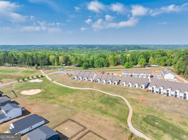 130 Magnolia Pl, Homer, GA 30547 - aerial perspective of suburban area with a heavily wooded area and a local golf course