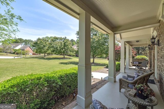 330 Noah Pl, Mcdonough, GA 30252 - view of patio / terrace with a porch