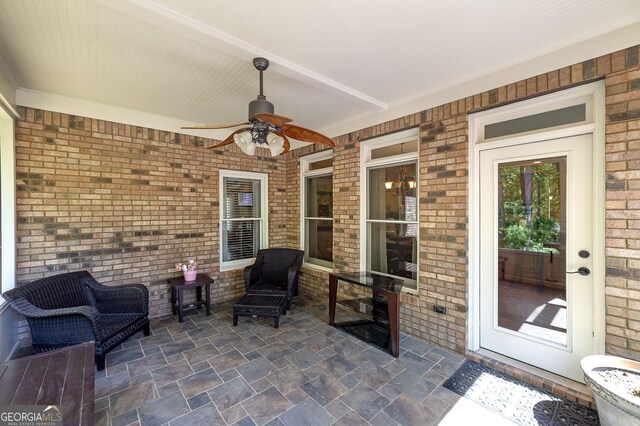 330 Noah Pl, Mcdonough, GA 30252 - view of patio / terrace with a ceiling fan