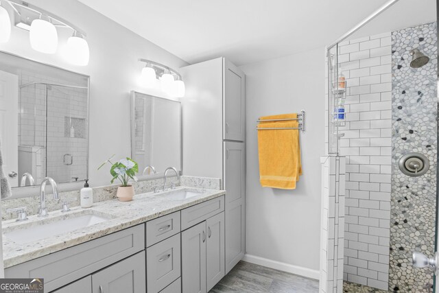 1954 Timothy Dr NE, Atlanta, GA 30329 - bedroom with dark wood-style floors, baseboards, and ceiling fan