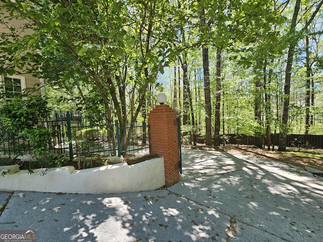 exterior space with fence