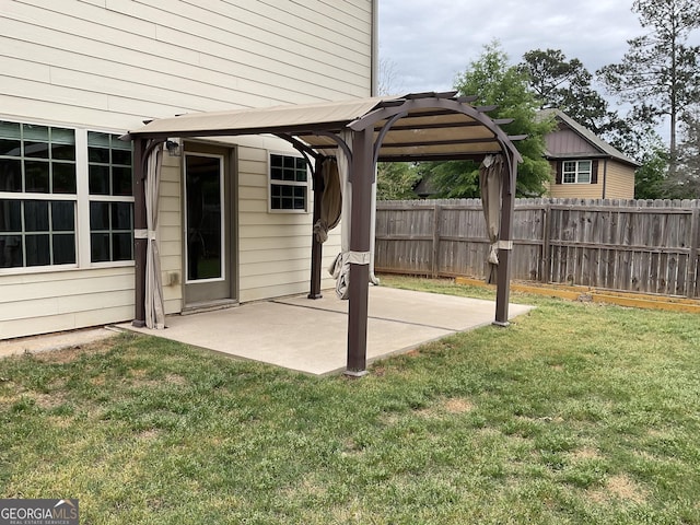2 Hillshire Dr, Newnan, GA 30263 - view of patio / terrace with a pergola and fence