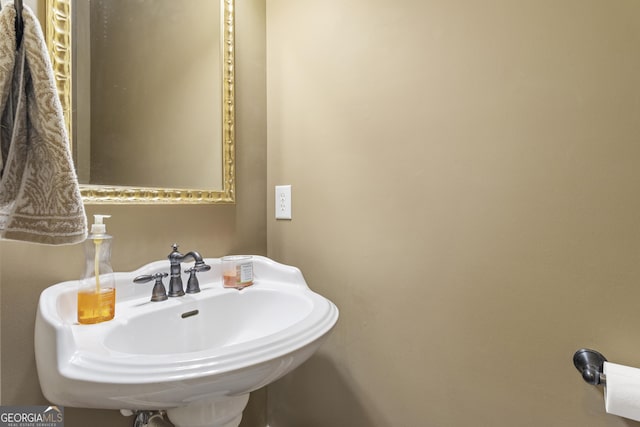 bathroom with a sink