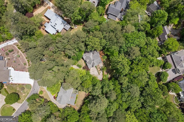 bird's eye view with a residential view