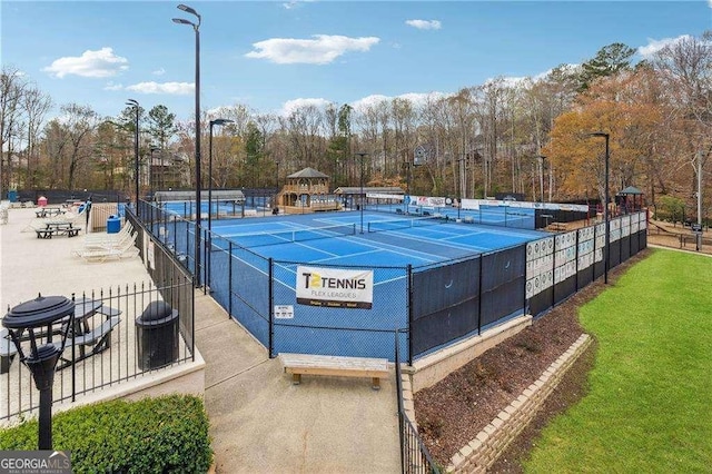 5114 Verbena Dr NW, Acworth, GA 30102 - view of sport court with fence