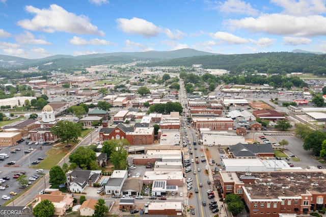 26 Walker St, Cartersville, GA 30120 - aerial view with a mountain view