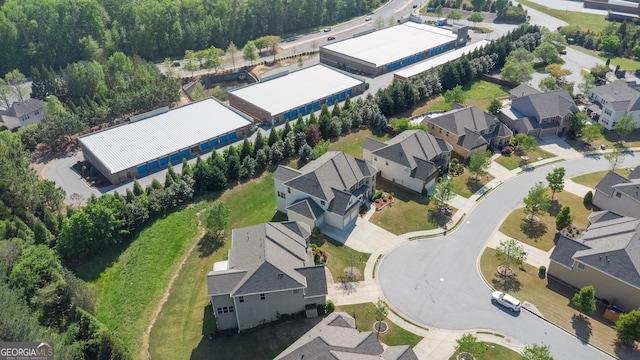 aerial view featuring a residential view