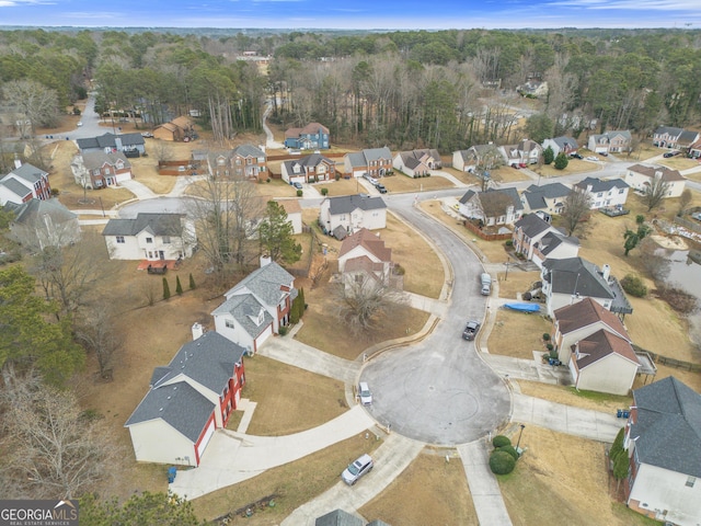 birds eye view of property featuring a residential view