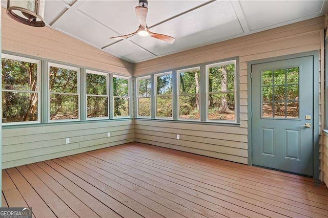 255 White Pines Dr, Alpharetta, GA 30004 - unfurnished sunroom with ceiling fan