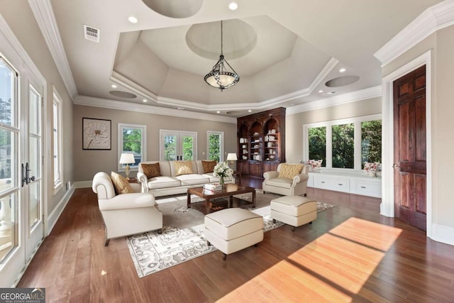 720 Heards Ferry Rd, Atlanta, GA 30328 - living room featuring plenty of natural light, wood finished floors, and visible vents
