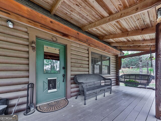 410 Whiskey Still Dr, Cleveland, GA 30528 - deck with a porch