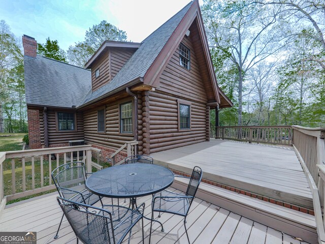 410 Whiskey Still Dr, Cleveland, GA 30528 - deck featuring outdoor dining space