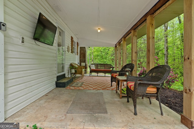 115 Maple Leaf Dr, Dahlonega, GA 30533 - view of patio featuring a porch