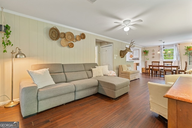 115 Maple Leaf Dr, Dahlonega, GA 30533 - kitchen with dark wood-style floors, light stone counters, stainless steel appliances, a sink, and crown molding
