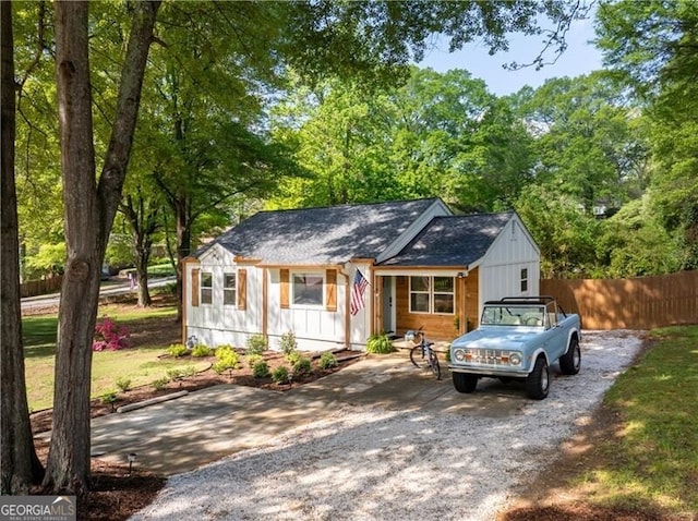 2086 Harold Ave SE, Smyrna, GA 30080 - view of front of house with board and batten siding and driveway