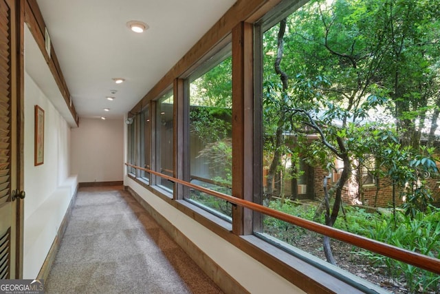 1144 Evergreen Dr NE, Atlanta, GA 30319 - hallway with recessed lighting and carpet