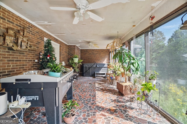 1009 Liberty Church Rd NE, Ranger, GA 30734 - view of patio with ceiling fan
