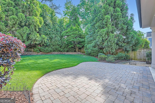 3699 School St, Chamblee, GA 30341 - fenced backyard with a patio
