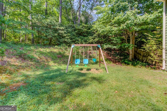 3987 Ivory Gables Pl, Buford, GA 30519 - view of yard with a playground