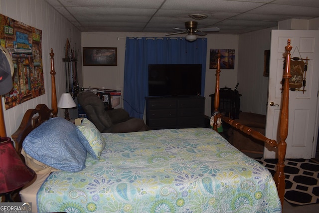 6503 Old Macon Hwy, Rex, GA 30273 - bedroom featuring a drop ceiling