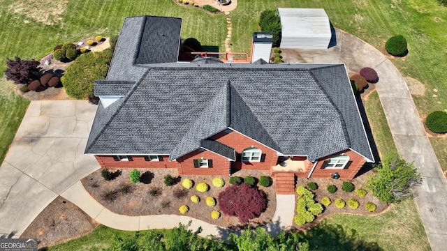 drone / aerial view