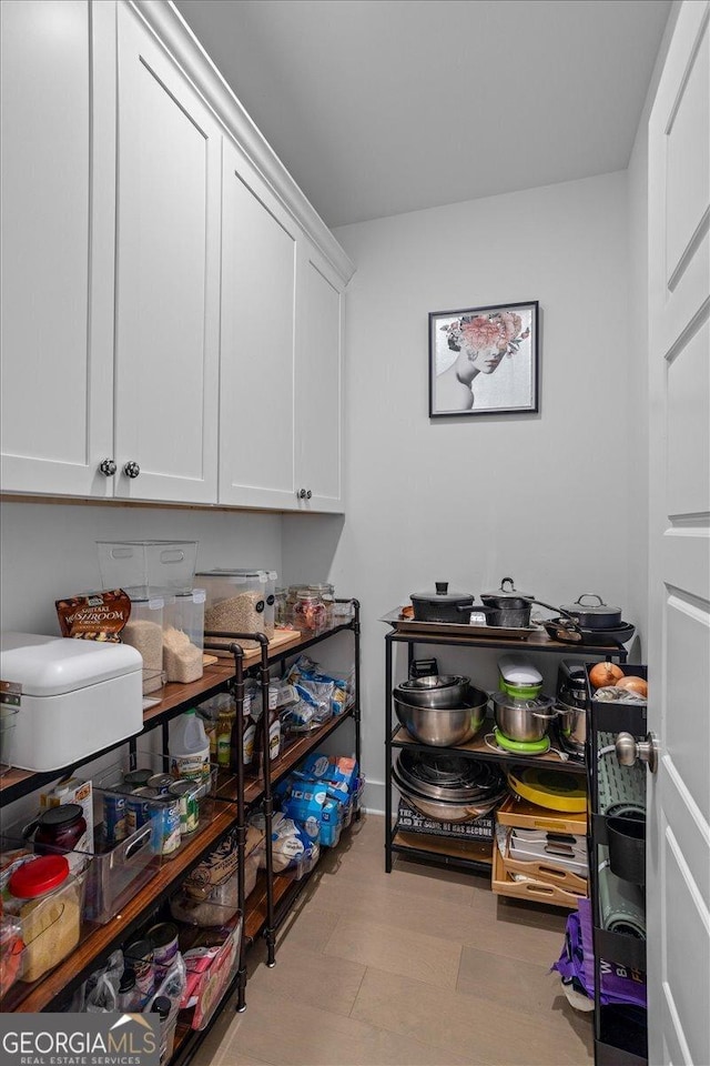 view of storage room