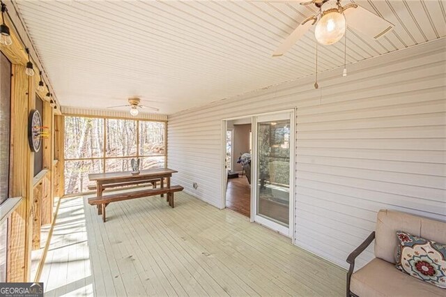 227 River Ridge Rd S, Dahlonega, GA 30533 - sunroom / solarium with outdoor lounge area and ceiling fan