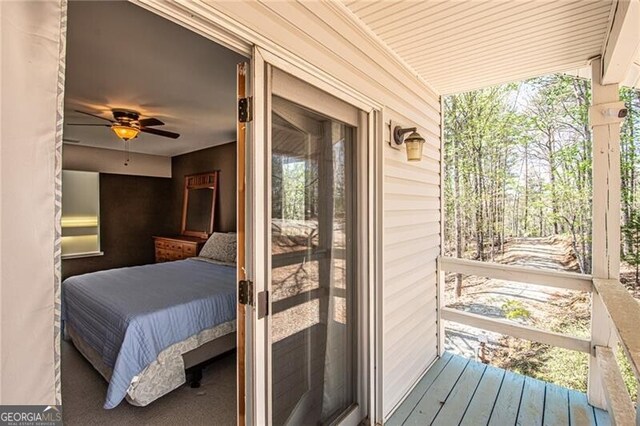 227 River Ridge Rd S, Dahlonega, GA 30533 - bedroom featuring visible vents, a ceiling fan, light colored carpet, and two closets