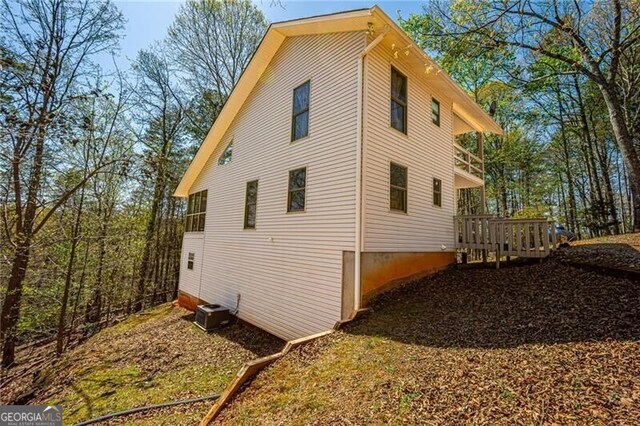 227 River Ridge Rd S, Dahlonega, GA 30533 - view of property exterior featuring a wooden deck