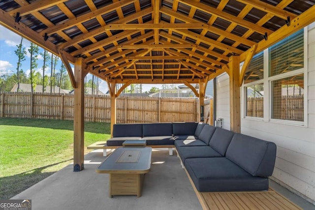 view of patio / terrace featuring outdoor lounge area